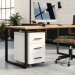 Kontenerek pod biurko Next – Biały