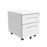 Kontenerek pod biurko metalowy 120 - biały