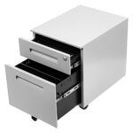 Kontenerek pod biurko metalowy 120 - biały - obrazek 2