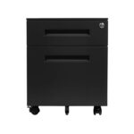 Kontenerek pod biurko metalowy 120 - czarny - obrazek 2