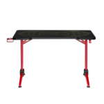 Biurko gamingowe NanoRS RS163 + podświetlenie LED - Black/Red - obrazek 4