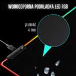 Podkładka pod mysz gamingowa LED RGB - M - obrazek 5