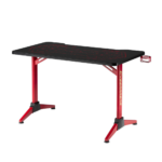 Biurko gamingowe NanoRS RS163 + podświetlenie LED - Black/Red - obrazek 3