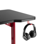 Biurko gamingowe NanoRS RS163 + podświetlenie LED - Black/Red - obrazek 2