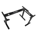 Biurko narożne dla programisty regulowane elektrycznie - białe - obrazek 3