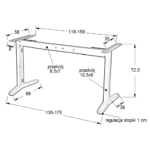 Biurko gamingowe PRO DESK - White - obrazek 4