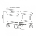 Wózek na komputer Maclean 851 - obrazek 5
