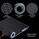 Podkładka pod mysz LED RGB - infografika