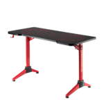Biurko gamingowe NanoRS RS163 + podświetlenie LED - Black/Red