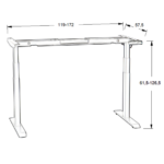 Biurko elektryczne HERO DESK PLUS - dąb lancelot - obrazek 8