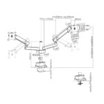 Uchwyt na 2 monitory ZD-812 - obrazek 7