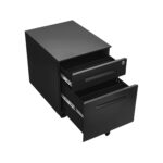 Kontenerek pod biurko metalowy 120 - czarny - obrazek 4