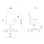 Fotel biurowy Black on black - obrazek 4