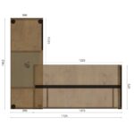 Biurko narożne białe LOFT z Komodą Zenit - obrazek 6