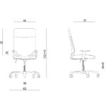 Fotel ergonomiczny Mobi Plus - obrazek 3