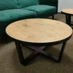 Stolik kawowy okrągły LOFT OVO - obrazek 4