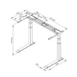 Biurko elektryczne HERO DESK VERTI - dąb lancelot - obrazek 7