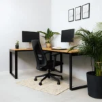 Biurko narożne LOFT - wizualizacja