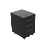 Kontenerek pod biurko metalowy 130 - czarny