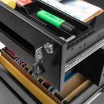 Kontenerek pod biurko metalowy 130 – szary - obrazek 4