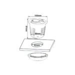 Gniazdo wpuszczane okrągłe R1D4B - obrazek 4