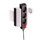 Mocowanie na listwę zasilającą do nogi biurka