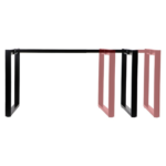 Stelaż do biurka LOFT 131A/60 cm z rozsuwaną belką 100-160 cm - czarny - obrazek 2