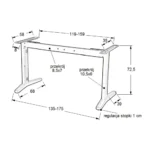 Biurko LOFT Pro Desk - dąb lancelot - obrazek 8