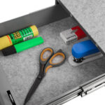 Szuflada pod biurko Spacetronik M - Czarna - obrazek 5