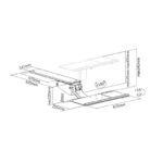 Szuflada na klawiaturę pod biurko Maclean MC-795 - obrazek 3