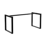 Stelaż do biurka LOFT 131A/80 cm z rozsuwaną belką 120-180 cm - czarny