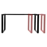 Stelaż do biurka LOFT 131A/80 cm z rozsuwaną belką 120-180 cm - czarny - obrazek 2