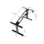 Biurko elektryczne HERO DESK MEMO - czarny - obrazek 8