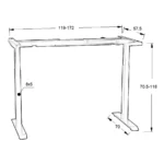 Stelaż do biurka elektrycznego Hero Desk Plus 2K - biały - obrazek 7