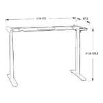 Stelaż do biurka elektrycznego Hero Desk Plus 3K - biały - obrazek 7