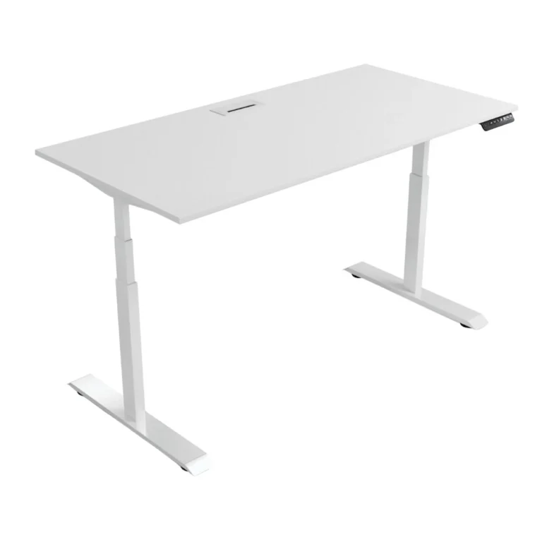 Biurko elektryczne HERO DESK PLUS - biel perłowa