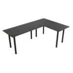 Biurko narożne czarne L-DESK