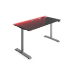 Biurko gamingowe regulowane elektrycznie Pro Player Grey + taśma LED