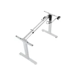 Biurko gamingowe regulowane elektrycznie Pro Player White + taśma LED - obrazek 2