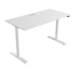 Biurko elektryczne HERO DESK - biel perłowa