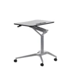 Stolik na laptopa regulowany - srebrny/czarny