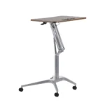 Stolik na laptopa regulowany - srebrny/orzech - obrazek 5