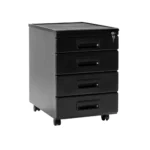 Kontenerek pod biurko metalowy 4 – Czarny