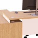 Biurko gabinetowe narożne dąb olejowany z Komodą Zenit - obrazek 6