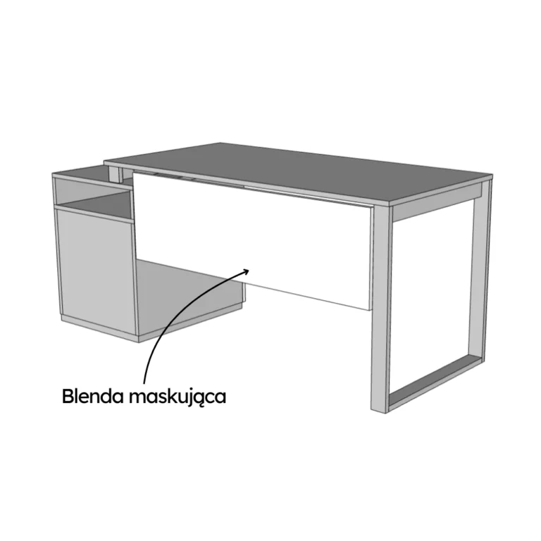 Blenda maskująca do biurka LOFT (TD)