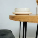 Stół kuchenny okrągły Haripin 900 mm - dąb lancelot - obrazek 6