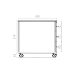 Kontenerek pod biurko LOFT Flex 3 - Dąb Olejowany - obrazek 5