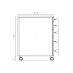 Kontenerek pod biurko LOFT Flex 4+1 - Dąb Olejowany - obrazek 7