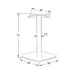 Stolik do kawiarni/bistro kwadratowy Biscuit - obrazek 4