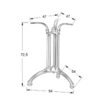 Stolik do kawiarni/restauracji okrągły Jasper - obrazek 3